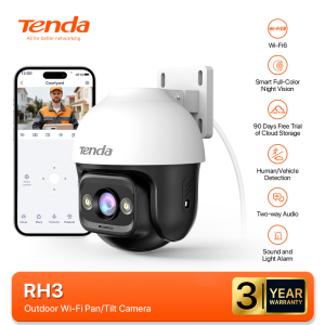 Camera WiFi Tenda Ngoài Trời RH3/RH7 Full HD 3MP/5MP/2K Quay Quét 360 Độ Tích Hợp Công Nghệ AI