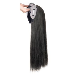 JON09 Synthetic Half Headband Wig Invisible Natural Long Straight Headband Wig All-Match Fluffy Hair Extensions Women