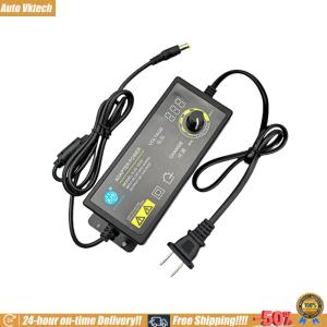 [Auto Vktech] 3-12V 8A Power Supply Adapter Universal Variable Switching Power Adapter with LED Light AC To DC Converter Transformer for Speed Regulation
