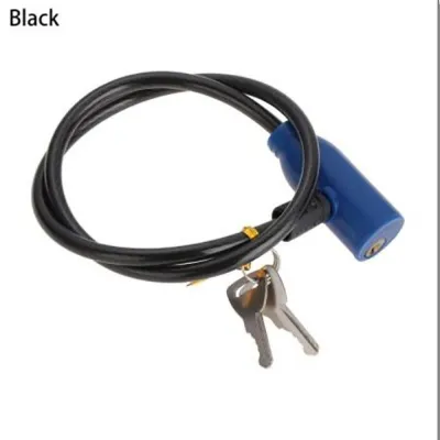 KHALIDAV Portable Durable Security With 2 Keys Bike Scooter Safety Bicycle Lock Cable Anti-Theft Cycling