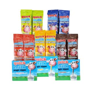 Hungarian Magic Milk Straws – Strawberry & Blueberry Flavored High Calcium 匈牙利牛奶快妙吸管