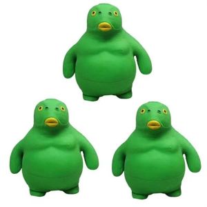 IPIE2 สำหรับผู้ใหญ่ อีลาสติก ยักษ์ใหญ่ใหญ่ Silly Fish ของเล่นฟิตเจต เป็นรูพรุน ปลาหัวเขียว Fidget Green Fish ตัวบีบปลาสีเขียว ของเล่นบีบได้