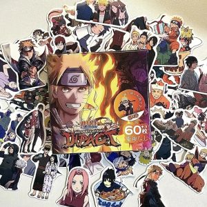 Set Pelekat Hadiah Sticker Gift Box Naruto Anime Sticker Collection Decorativ DIY Book Scrapbook Cute Anime