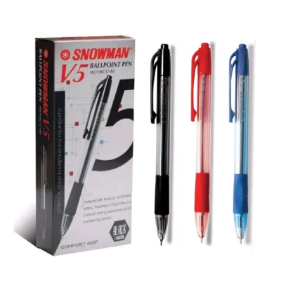 (PACK) Pulpen / Ballpoint 07 - Snowman V5 MURAH