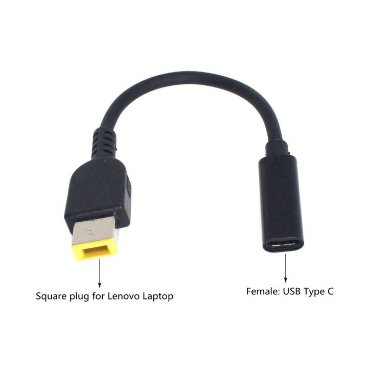 Laptop DC Power Adapter Connector Plug Converter Cable Cord USB Type C