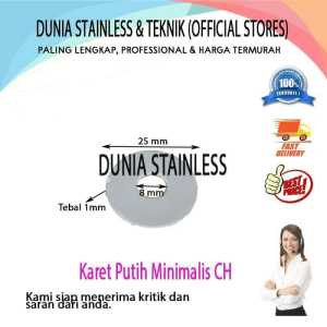 Karet Putih Minimalis CH /5pcs Stainless Steel Besi Interior Teknik Bangunan