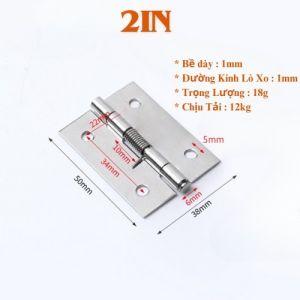 Combo Bản lề lò xo tự đóng inox cao cấp Bản lề cửa đóng tự động