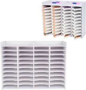 Sanfurney 40 Grids Diamond Painting Tray Organizer Holder Drill Pen & Multi-Boat Tray Storage Rack Art Diamond Painting Accessories Kits for Big Size Trays