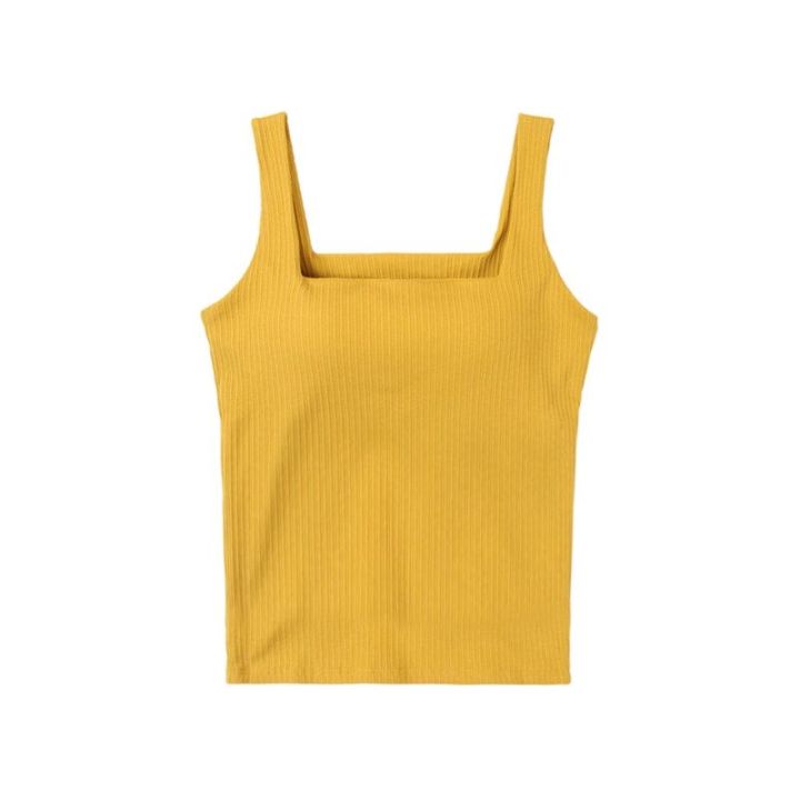 LORIOT Bra Tank Top For Women Ribbed Camisole Sando Singlet Vest
