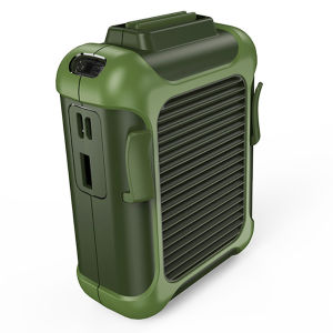 serein® Protable mini USB Hanging Clip on Waist Belt Hands-free Air Cooling Fan for Summer Outdoor Camping Fishing