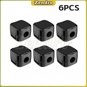 ZEO 6pcs/pack Magnetic Cable Clips Adjustable Cord Holder Self-Adhesive Desk Cable Management