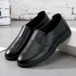 [Free Shipping] Spring And Autumn Casual Business Formal Leather Shoes MenS Wedding Shoes Height-Increasing Loafers Work Shoes Waterproof And Lightweight