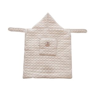 Thicken Baby Stroller Blanket Windproof Cartoon Bear Infant Hooded Cloak Non-fluorescent Adjustable Waist Newborn Swaddle Wrap Autumn