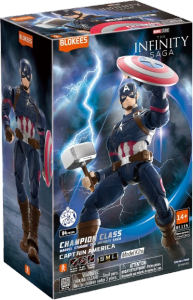 Mô Hình Blokees Captain America (Champion Class) - Marvel Hero - Có Khiên Và Búa Thần