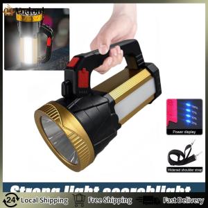 【Vodool】Waterproof Handheld Flashlight 3 Modes & Handle Portable Work Light Camping Searchlight for Home Camping and Emergencies