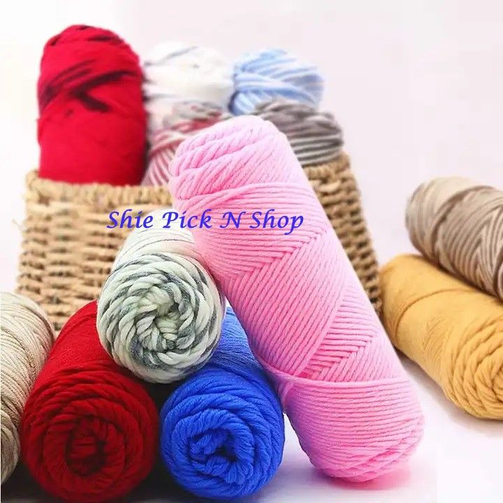MILK COTTON YARN 100G STRANDS PART 1/2 COTTON
