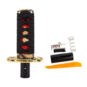 JDMGRAM Samurai Xe Bánh Răng Núm Bằng Tay Tự Động Đa Năng Tự Động Kim Loại Đẩy Xuống Cần Số Thay Thế Cần Gạt Thay Thế Phụ Kiện Nội Thất Ô Tô