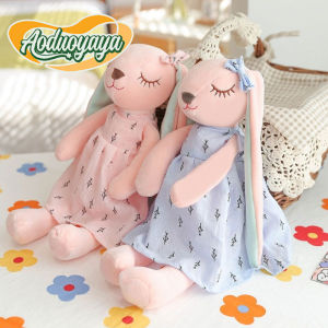 Aoduoyaya 35cm Long Ear Rabbit Plush Toys Baby Sleep Comfort Dolls Stuffed Soft Animal Toys Lovely Rabbit Kids Girls Easter Bunny