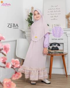ZEBA - Dress anak bunga2 - Dress anak motif bunga - Baju dress wanita kondangan anak labella