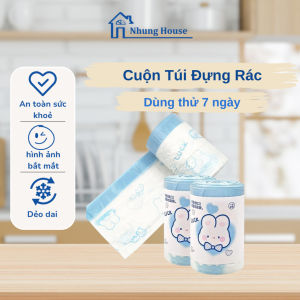Túi đựng rác hình gấu bông cute dây rút chắc chắn siêu dai – 100 Túi
