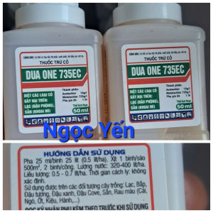 duaone 735EC 50m  -  trừ cỏ tiền nảy mầm trừ cỏ màu trừ cỏ mầm trừ hạt cỏ trong đất