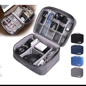 SKY E-Commerce COD Multi-Lattice Sub-Packing Waterproof Data Cable Storage Bag