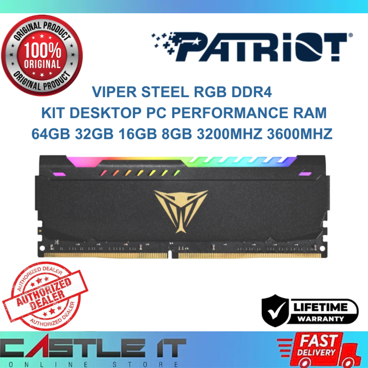 Ddr4 3200 Patriot Viper Steel Series Ddr4 64gb Patriot VIPER STEEL
