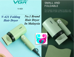 🔥Malaysia🔥 VGR Hair Dryer V421 Electric Portable Folding Hair Dryer DC Motor 1200Watts Hair Dryer