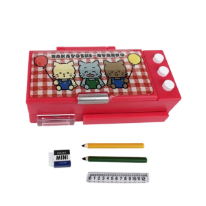 GOXBERK Miniature Dollhouse Pencil Case Simulated Scene Pretend Toys Pencil Box Model Dolls Accessories Ornament Mini Stationery Box Photography Props