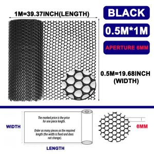 Garden Protection Net height 0.5M&1M Easy Installation Plastic Mesh Balcony Stair Fence Protective