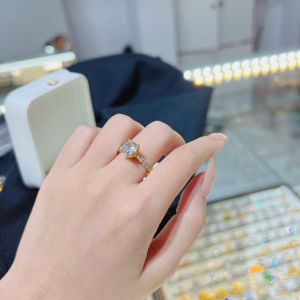 {loại1} Nhẫn 6 chấu đính đá cz nhân tạo siêu sáng Kami trang sức sỉ NN31