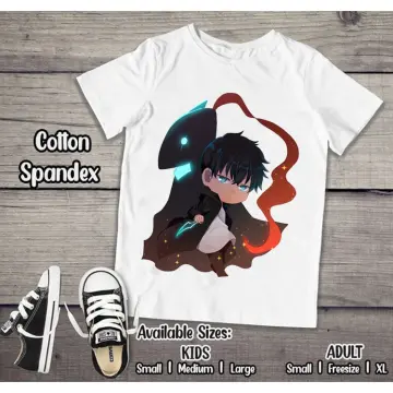 Solo Leveling T-Shirt Unisex Short Sleeve Crew Neck Cotton Tee Cosplay Sung Jinwoo Plus New Anime Merch