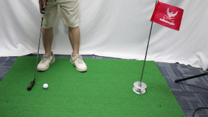 Golf Pin Flag Hole Cup Set Golf Putter Swing Training Practice Tool Golf Flagstick Hole Cup for Putting Green Mat