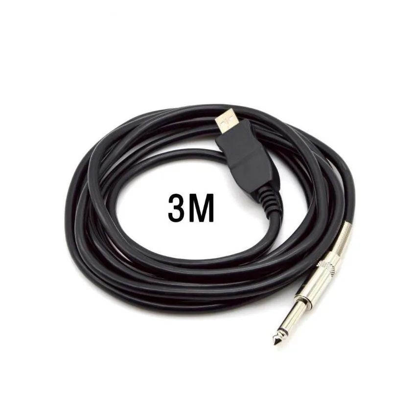 Auxiliary Cable USB To Guitar Cable Interface Jack Electric Guitar