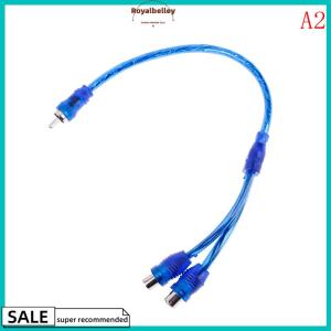 【ROYALBELLEY】 1Pc RCA female to male splitter stereo audio Y adapter cable wire connector