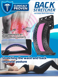 Spinal Support Traction Device Lumbar Stretcher Back Massager for Spine Alignment Pain Relief Spinal Traction Device Lumbar Stretcher Back Massager Posture Alignment