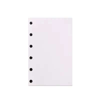 HOUCHU Liner Grid Lattice A5 A6 A7 Loose Leaf Refill Paper 6 Hole 80Sheets Notebook Index Inside Page Simple Blank Connell Stationery Inner Refill Spiral Binder Paper Office School Supply