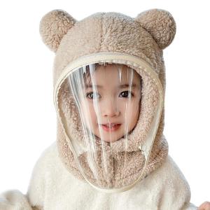Dễ Thương tai gấu Khăn Gió Hat Tích Hợp Nắp ca-pô khăn quàng cổ Cho Trẻ Em Mùa Thu Mùa Đông Trượt Tuyết mũ đi xe đạp Cổ Bìa Tay Áo