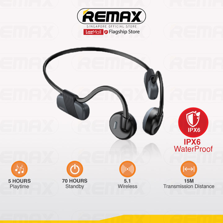 [Remax Audio] RB-S36 Sport Bone Conduction Headphones IPX6 Waterproof ...