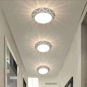 YHLAMP Led Ceiling Lamp Round Acrylic Room Lamps Simple Modern Bedroom Lamp Dining Room Living Room Balcony Floor Ladder Light