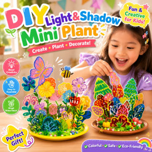 Light Shadow Mini Potted Craft Kit DIY 3D Classroom Decor Kindergarten Handmade Art Project