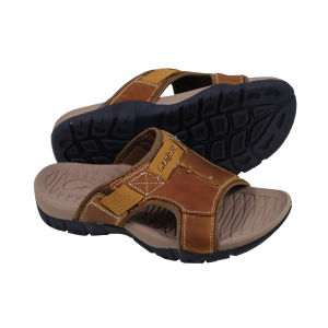 Manjaru Tanzah Vibe Leather Sandals for Men | Stylish Durable & Comfortable Sandals for Casual and All-Day Summer Wear