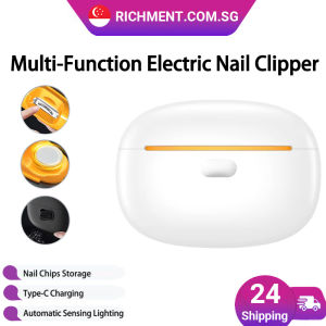 【✅SG Brand🔥】RICHMENT 3-in-1 Multifunction Electric Nail Clipper M3 with Nail Grinder Automatic Nail Trimmer Low Noise Safe Design Nail Dust Storage Type-C Rechargeable Portable Nail Care Tool