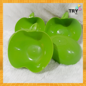Myplast Mangkok serbaguna bentuk Apel  Mangkuk Camilan motif Apel