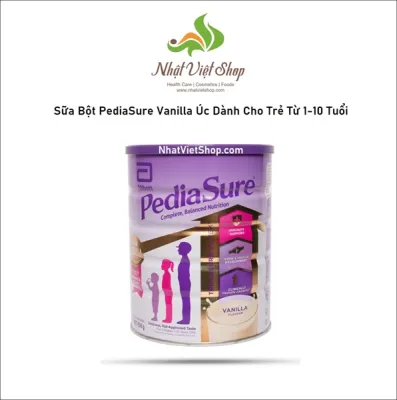 (EXP: 9/2027) Sữa Bột PediaSure Vanilla Úc Dành Cho Trẻ Từ 1-10 Tuổi 850g (Hàng Nhập Khẩu chính hãng)