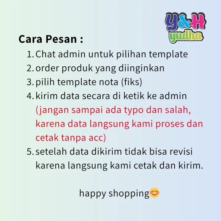 (Min%204%20buku)%20Nota%20Custom%201/4%202%20Ply%2025%20Set%2050%20Lembar%20Untuk%20Bengkel%20Motor%20dan%20Mobil%20Y&H%20Yudha%20Grafika%20-%20Image%204