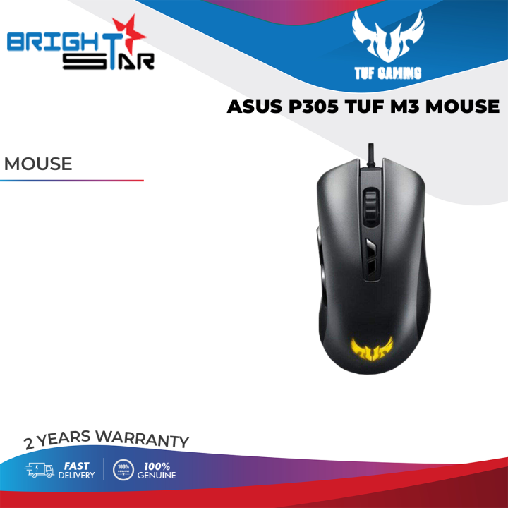 Asus P305 Tuf Gaming M3 Ergonomic Wired Rgb 7000dpi Gaming Mouse With Seven Programmable