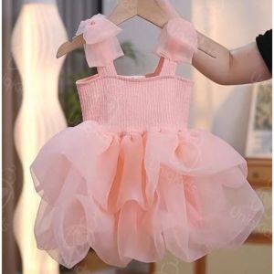 Uniqkids Tutu Princess Layered Dress for kids Girls Puffy Skirt polyester spandex Cotton and Mesh Material