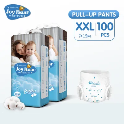 【Buy1Take1】JOy Bear TAPE/PULL UP PANTS （NB-XXXL） diaper 100pcs free shipping Baby diaper korsean diaper diaper for baby Unisex