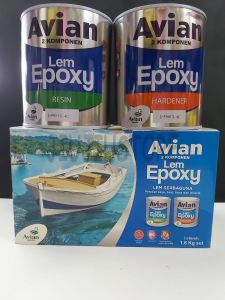 LEM EPOXY AVIAN 2 KOMPONEN HARDENER+RESIN 1.6kg